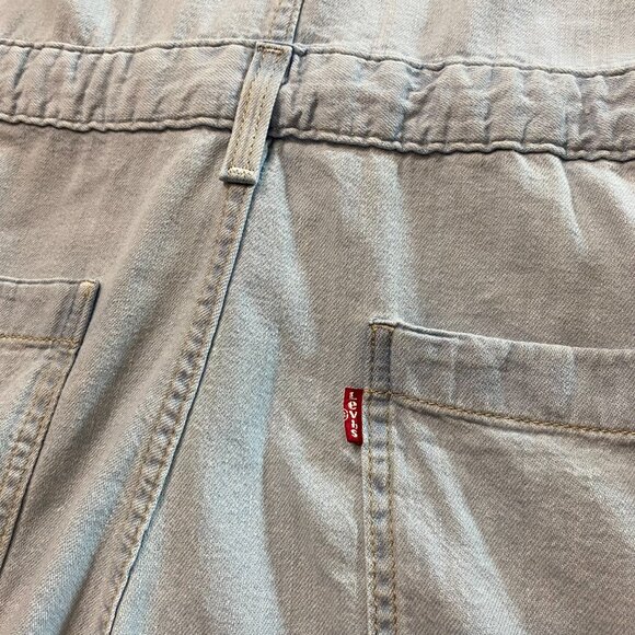Levi's Short Sleeve Denim Romper Women's XXL Lightwash - Picture 5 of 11